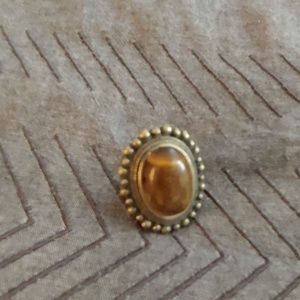 Lionskin polished statement ring.